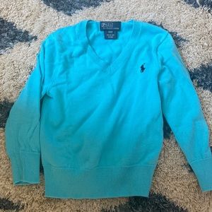 Blue Cotton Polo Sweater sz 3T